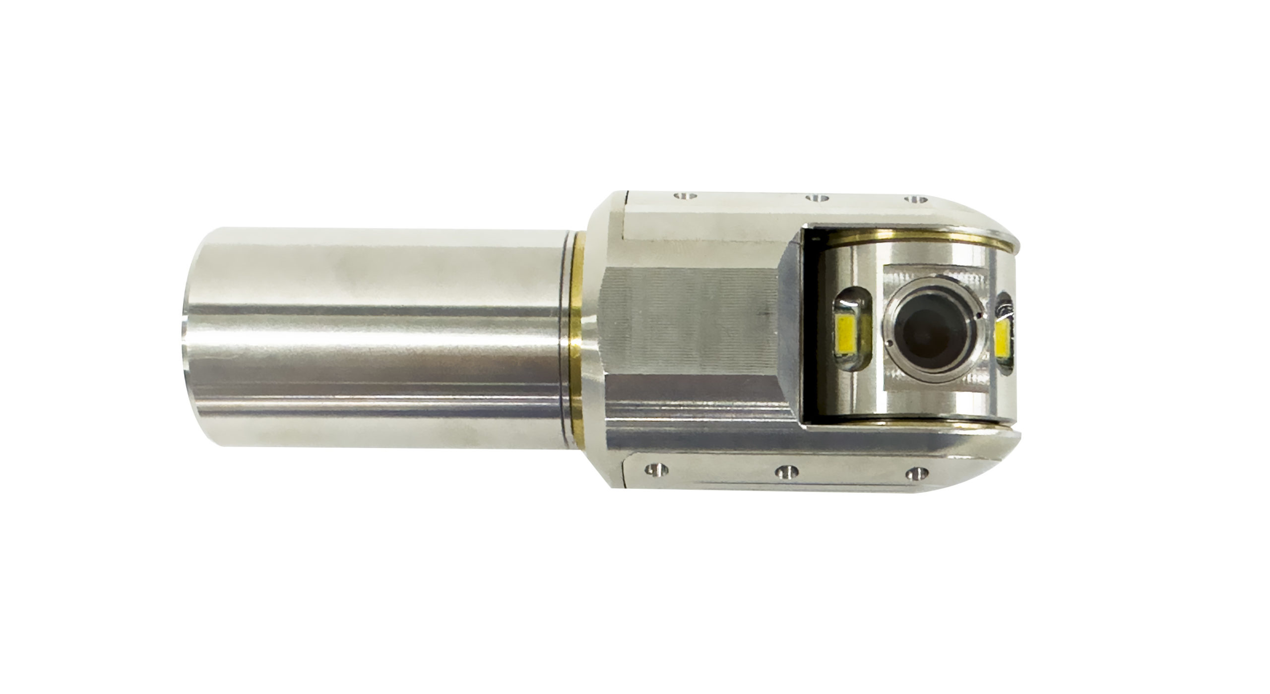 C38PTF 1 Cabezal de cámara HD de 38 mm con rotación 360° y ángulo de visión de 185°.