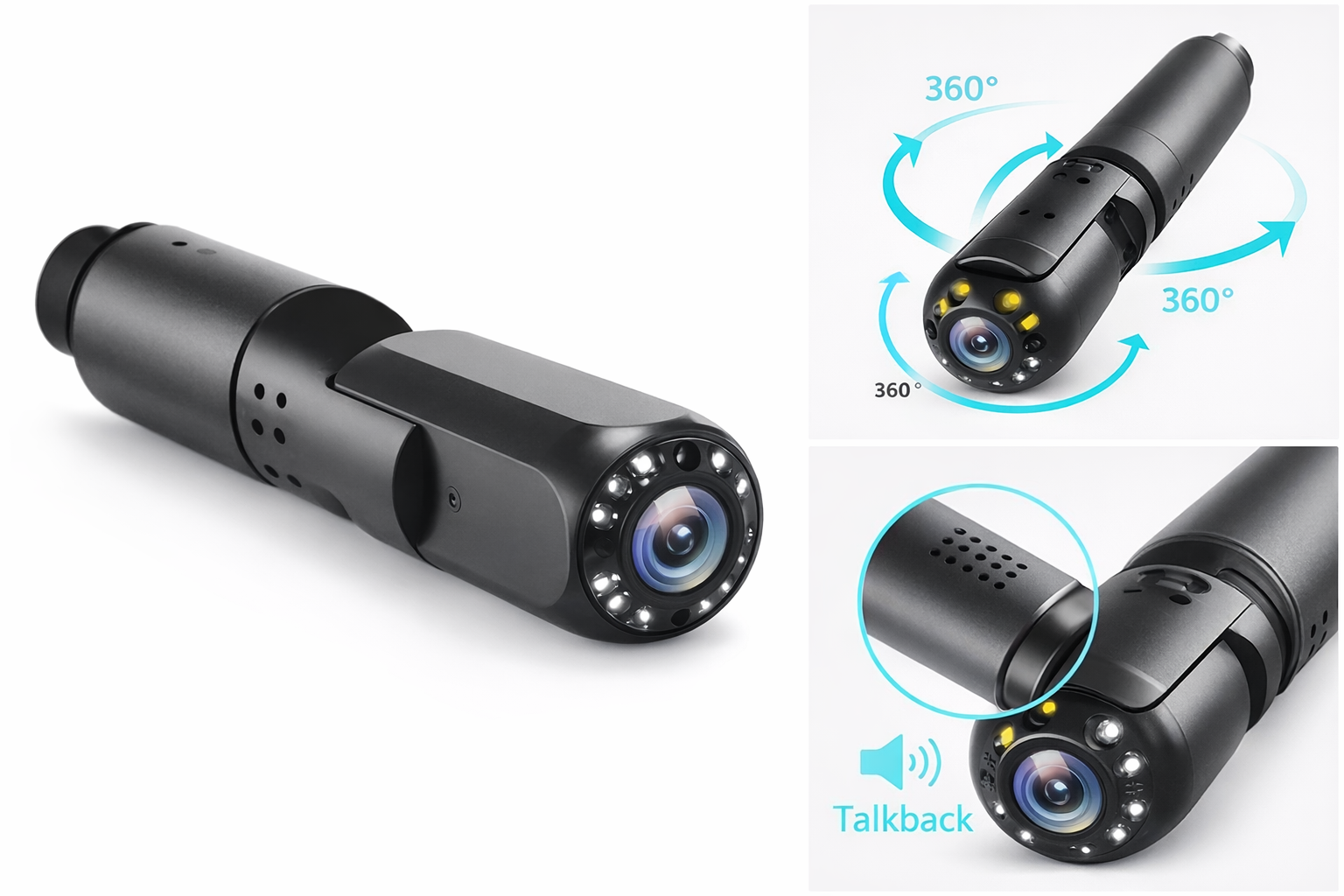 Lente360_ZM-LD360 Cámara Inspección Telescópica 360° Con Audio Y Monitor 4K - VIX Chile