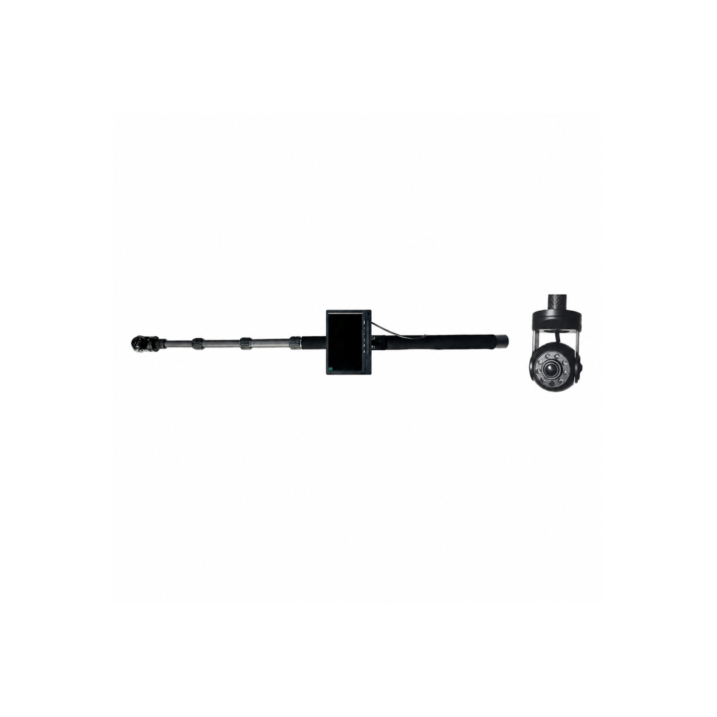Cámara telescópica orientable AZ-V528L – VIX Chile Cámara telescópica orientable AZ-V528L con pértiga de fibra de carbono para inspección en altura
