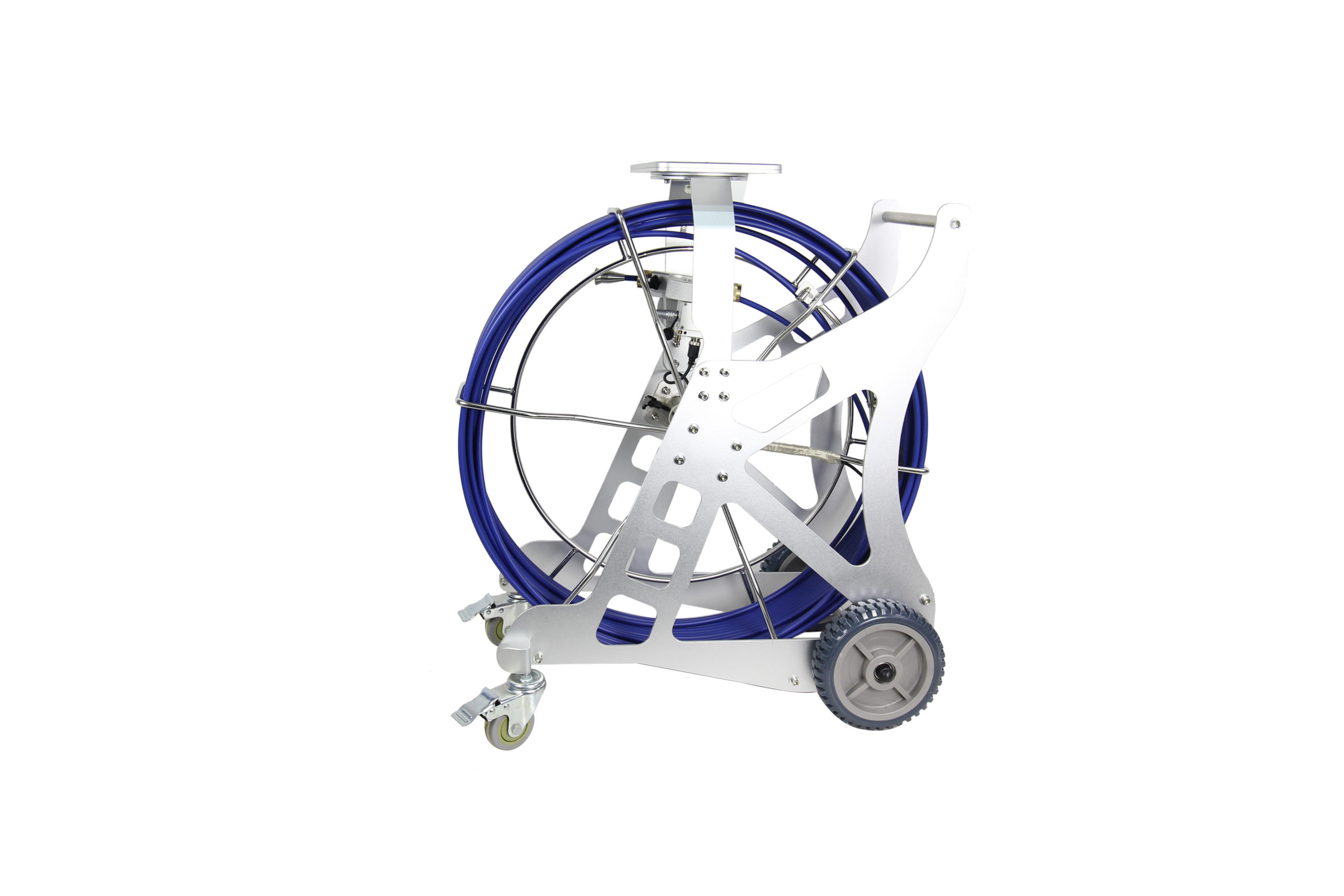 Carrete de cable X-FH4 para cámara Wopson Carrete metálico con cable azul X-FH4 para cámara de inspección Wopson WPS-FH4