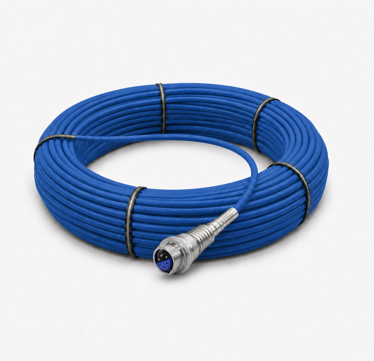 Cable de repuesto X-FH4 azul con conector incluido Cable azul de repuesto X-FH4 con conector metálico e inserto azul para cámara Wopson WPS-FH4